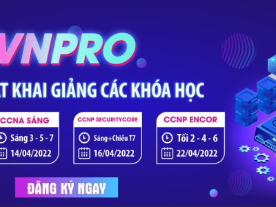 VNPRO ĐỒNG LOẠT KHAI GIẢNG CÁC KHÓA QUẢN TRỊ MẠNG