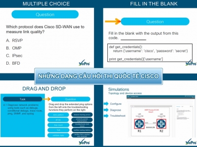 CÁC DẠNG CÂU HỎI TRONG ĐỀ THI CISCO QUỐC TẾ VÀ NHỮNG BÍ QUYẾT GIÚP BẠN ĐẠT THÀNH TÍCH CAO.