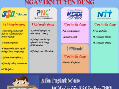 Đăng Ký Tham Dự Ngày Hội Tuyển Dụng VnPro 2018