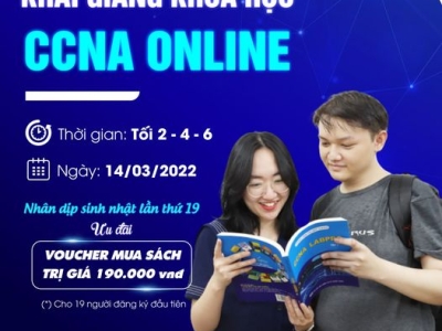 KHAI GIẢNG KHÓA HỌC CCNA ONLINE TẠI VNPRO