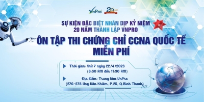 ÔN TẬP THI CHỨNG CHỈ CCNA QUỐC TẾ MIỄN PHÍ (OFFLINE)