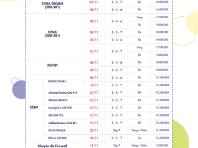 TRUNG TÂM CHUYÊN ĐÀO TẠO CISCO TẠI SÀI GÒN