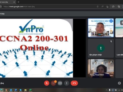 VNPRO TIẾP TỤC KHAI GIẢNG LỚP CCNA ONLINE TỐI 246