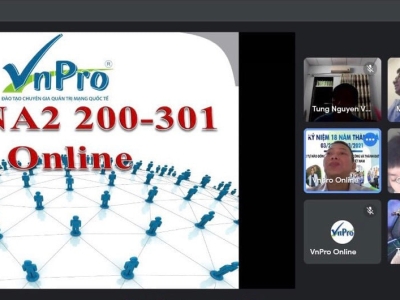 VnPro tưng bừng khai giảng lớp CCNA Online do Thầy Cổ Truyền Vinh phụ trách.