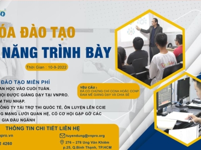 VNPRO TUYỂN LỚP ĐÀO TẠO GIẢNG VIÊN