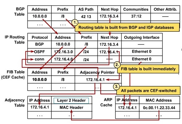 Cơ chế chuyển mạch CEF Switch