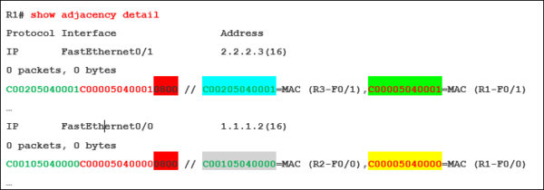 show adjacency detail