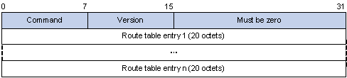 the packet format of RIPng